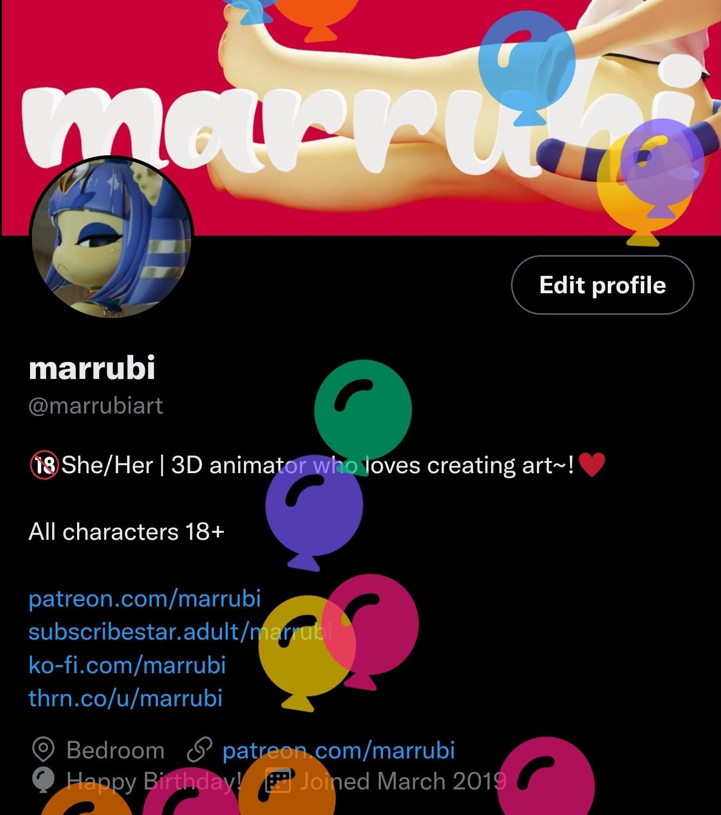 marrubi on Twitter: "Fancy balloon time~!🥳🎂 Thank you everyone for the ...