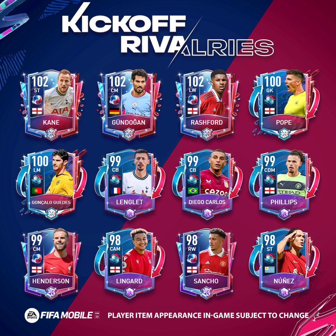 FIFA Mobile on Twitter: "Epic rivalries 🤜💥🤛 and recent player transfers  🔁 Who do you hope to see in Kickoff Rivalries? 🧐 https://t.co/AF2jfWGGpk"  / Twitter
