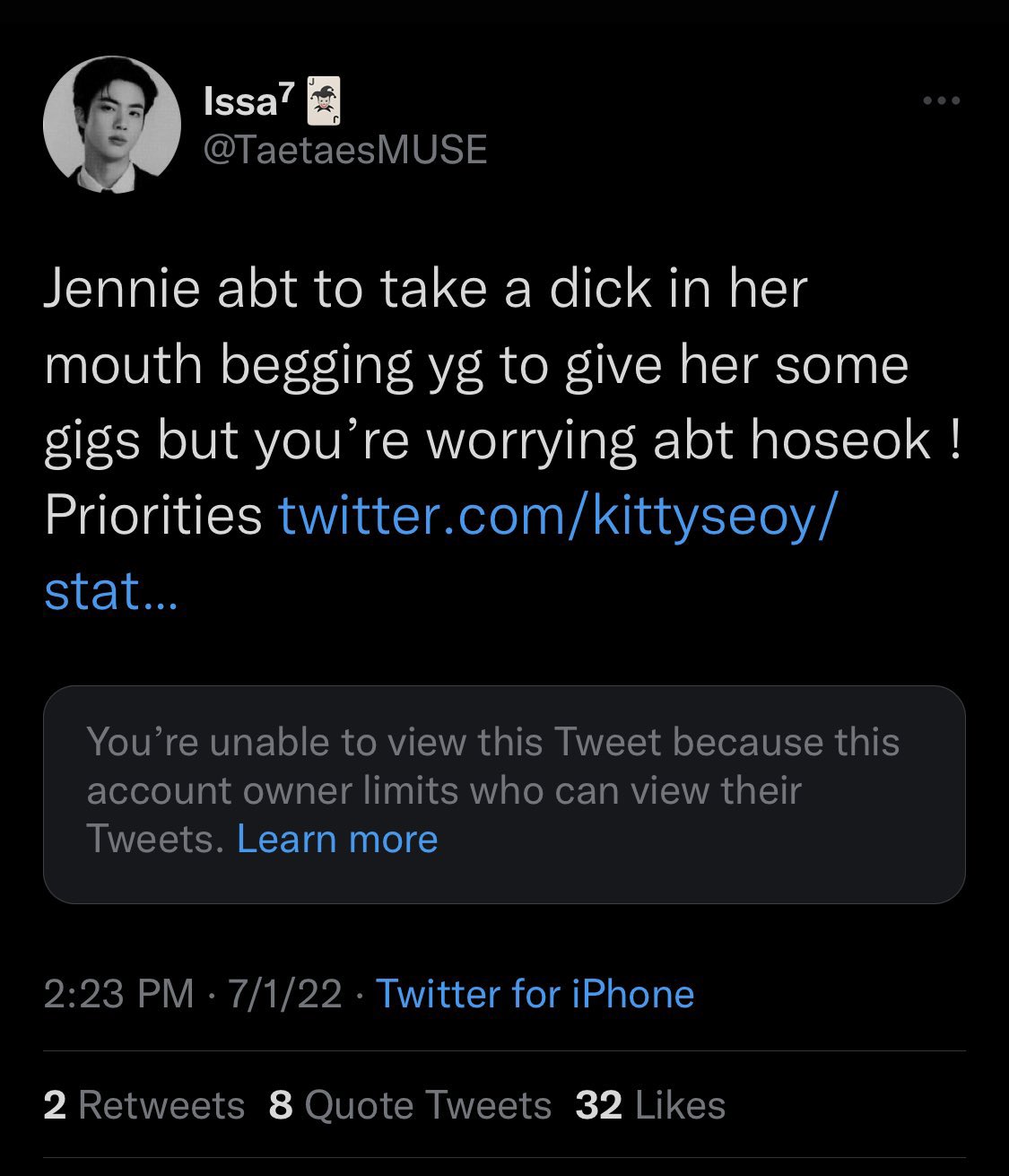 Jennie de BLACKPINK es víctima de acoso tras rumores de cita con V de BTS