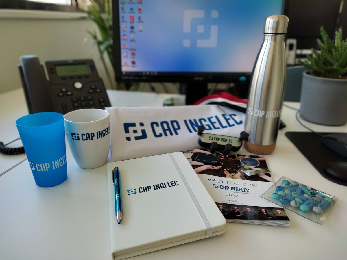 CapIngelec's tweet image. Nos « Welcome pack » sont arrivés !
Chez CAP INGELEC, nous vous remettons un « Welcome pack » le jour de votre arrivée. Ce cadeau de bienvenue reflète notre engagement à bien vous accueillir et vous intégrer dans nos équipes.