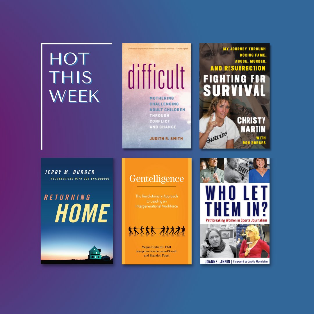 RLPublisher's tweet image. This week, our trending books roundup includes everything from self-help to sports. Featuring @JudithRSmithPhd, @christymartin68, @RonBorges, @jerrymburger, @profgerhardt, and @JoLannin17—what a cast of great authors! 🎉