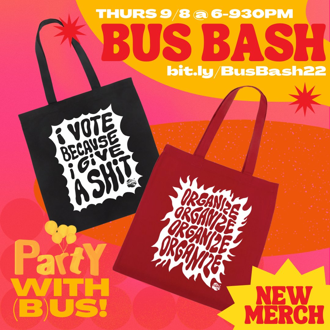 WashingtonBus's tweet photo. RSVP today to party with (b)us! Everyone will receive one of our new tote bags at Bus Bash 🥳

RSVP here &amp; share with your friends! https://t.co/CGoAIfllBD https://t.co/rSftuUrgHQ