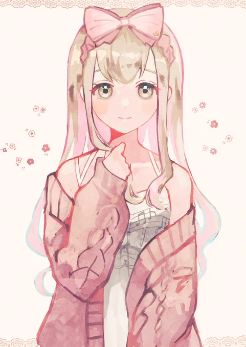 ふわふわロングのこはねちゃんが見たいというらくがき、、、 