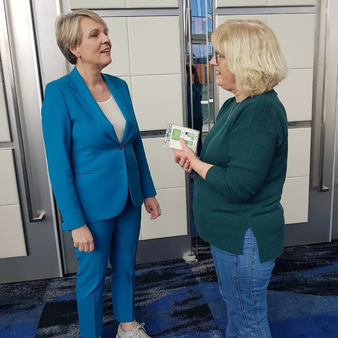 Global Landcare (@globallandcare) on Twitter photo A privilege for our Chair Andrea Mason to meet Hon Tanya Plibersek, Australian Minister for Environment and Water at Australian National Landcare Conference - introducing her to Global Landcare! #globallandcare #landcare globallandcare.org <a href="/tanya_plibersek/">Tanya Plibersek</a>
<a href="/findingnorth1/">Andrea Mason</a> A privilege for our Chair Andrea Mason to meet Hon Tanya Plibersek, Australian Minister for Environment and Water at Australian National Landcare Conference - introducing her to Global Landcare! #globallandcare #landcare globallandcare.org <a href="/tanya_plibersek/">Tanya Plibersek</a>
<a href="/findingnorth1/">Andrea Mason</a>