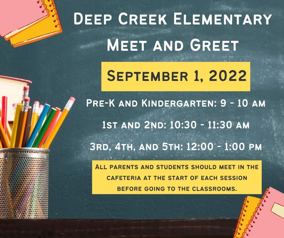 Deep Creek Elementary School on Twitter "It's that time of year again