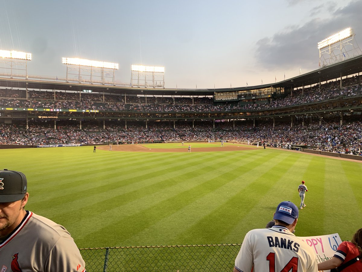 DGibby23's tweet photo. If I catch Pujols #694 it’s getting thrown back like I’m in Rookie of the Year. @Cubs https://t.co/T50yy4nCYG