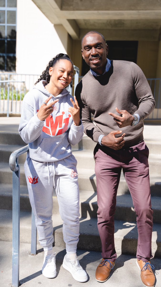 DrTyDouglas's tweet photo. My first day of the academic year pic w/ @lei.mcintosh of @calwbball ! Shout out to all our @calathletics student-athletes! We are #swimminginit @sonahalajian !! Let’s get it this year!! Much luv from your @caldeibjoffice https://t.co/q5dQxpfdIe