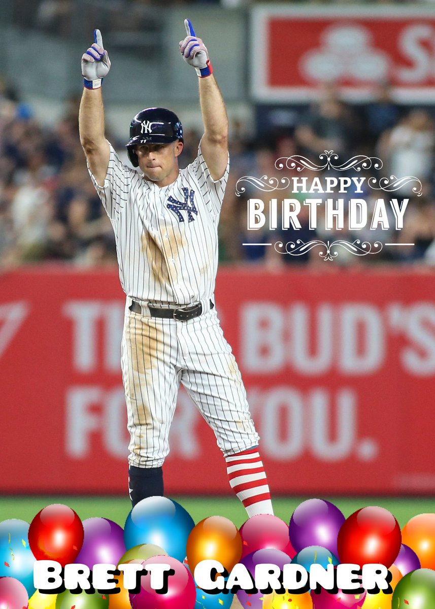 NiceGardytweets's tweet photo. Happy Birthday to my favorite @Yankees player of all time, the 2009 World Series champ, 2015 All-Star, 2016 Gold Glover and one of the players with the biggest heart in the game of baseball, Brett Gardner :D https://t.co/aakk7sx77V