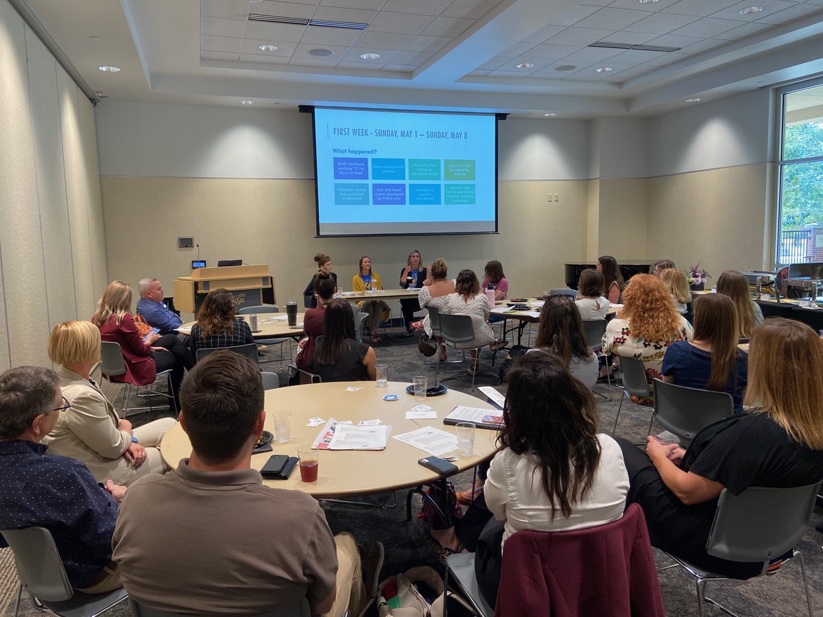 PRSAKS's tweet photo. We had a great crowd for today's program, "Standing with Andover." Big thanks to the City of Andover staff for sharing their story following the April 29th tornado that tore through Andover. #StandWithAndover #PR #PRSAKansas https://t.co/kWVToq1J50