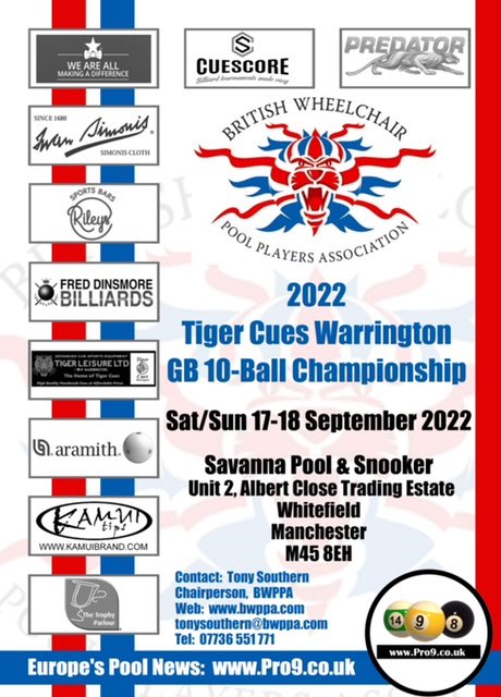 BWPPA's tweet photo. BWPPA tour visits new club @Savannapool1 for event 3 in September 2022.  https://t.co/AsVOMAiDMq 

@Pro9BDK @Roy_9Ball @FredBilliards https://t.co/R4jmzwQr5d