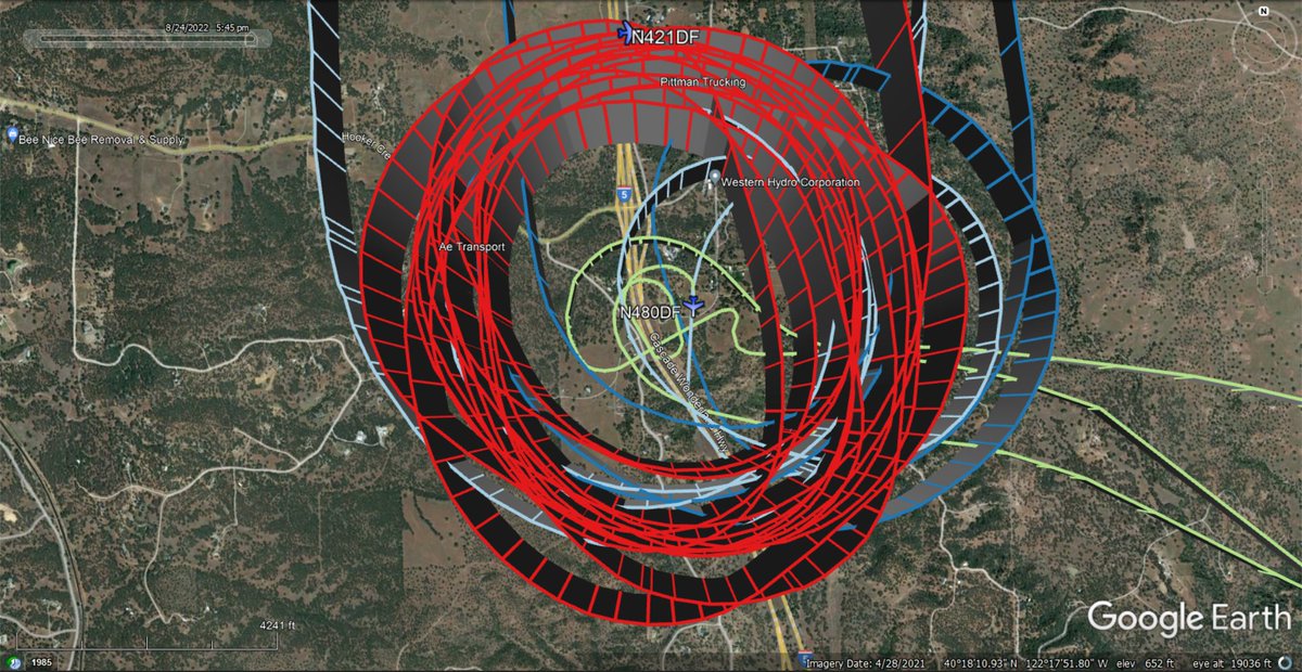 fire_feeds's tweet photo. CalFire's firefighting aircraft out of Joint Air Attack Base-Redding fighting the 10 acres #RestFire in #RedBluff #TehamaCounty
#CalFire 
#A240 #N421DF-Air Tactical Aircraft
#C406 #N480DF-Type I Helicopter
#T94 #N442DF-Type III Tanker
#T95 #N448DF-Type III Tanker
🇺🇸❤️‍🔥 https://t.co/N7GnAQUrcj