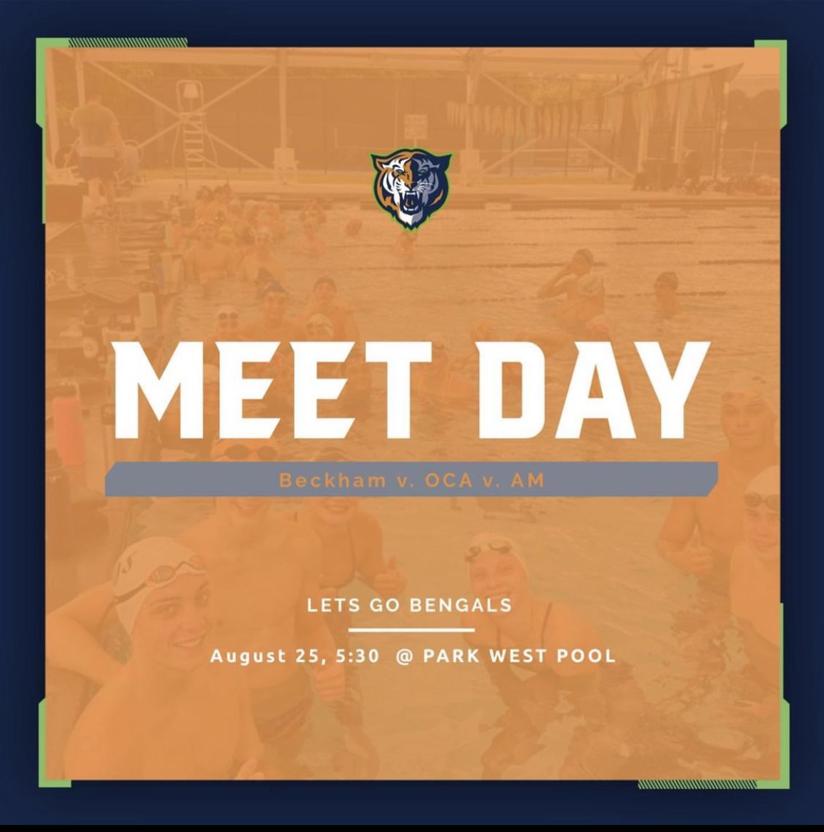 BeckhamSwim's tweet photo. Come support boys and girls swim August 25, 2022 at Park West Pool!!! 5:30, BE THERE!!! https://t.co/qI2HZeWdeN