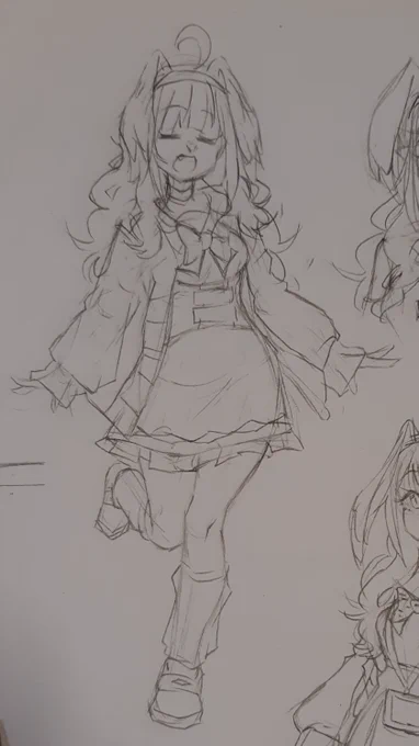 Earlier concepts for the same character (2/2) 