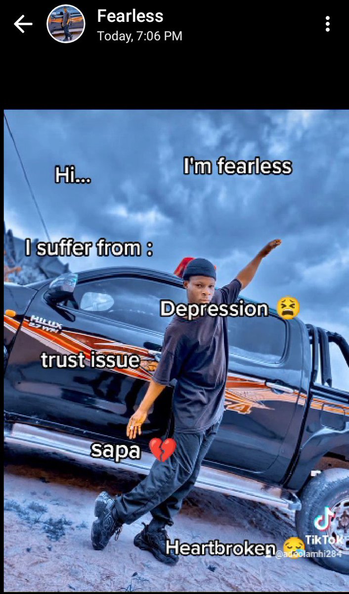 DaClown175's tweet photo. Weytin make fearless dey suffer from all this stuff who I be 😂💔😢 https://t.co/PgDuDG2xKE
