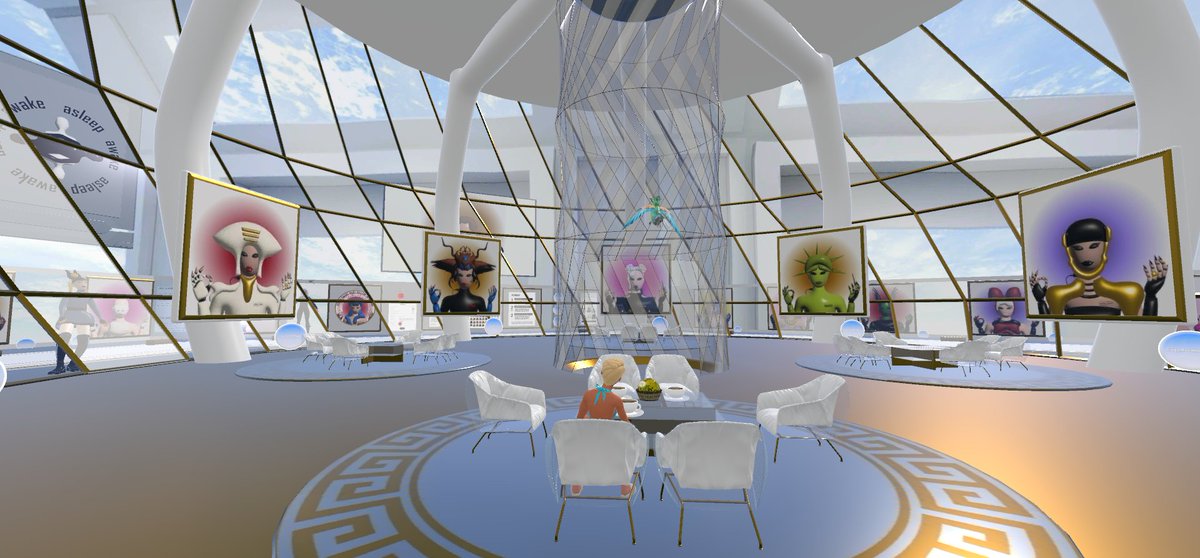 TokyoWhiteInt's tweet photo. Enjoying the calm before the beautiful storm in @iraxlab Asleep Awake Mode Gallery X2. It is very peaceful, enjoying my tea and sweets.
https://t.co/TS5cCZXZnQ
.
#asleepawakemode #tokyowhite #NFTCommunity #spatialmemories #web3 https://t.co/ZwH6zOQTCo