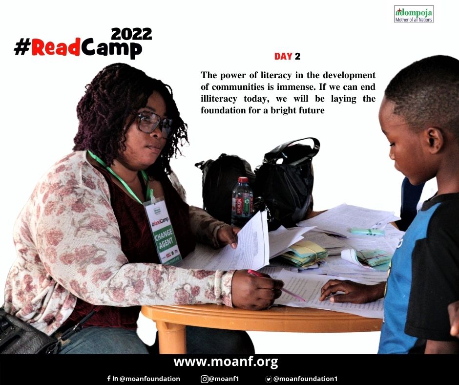 read_camp's tweet photo. The power of literacy in the development of communities is immense. If we can end illiteracy today, we'll be laying the foundation for a bright future.
#ReadCamp
#ReadCamp22
#sdg4
#nochildshouldbeleftout
#literatecommunity
#literacy
#LiteracyDay https://t.co/nRKRwdxh0B