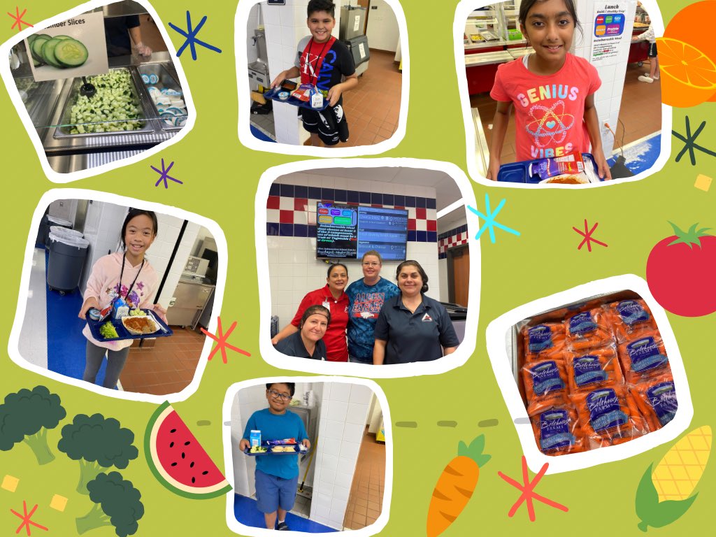Our @nortonknights serving up smiles today with fresh vegetables and @schoolmealsthatrock                                 #notjustaschoollunch #allenisd #schoolnutrition