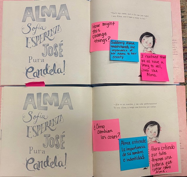 nisdelemelar's tweet photo. Day 2 of Notice &amp; Note is tmrw! AHA MOMENTS! Another great back to school title works well to showcase this next signpost. Remember all resources for teachers and students are available in Launching Literacy Habits curriculum guides.#NISDignited Stop, Notice, &amp; Note! @NISDElemCI https://t.co/O53LU08Iw0