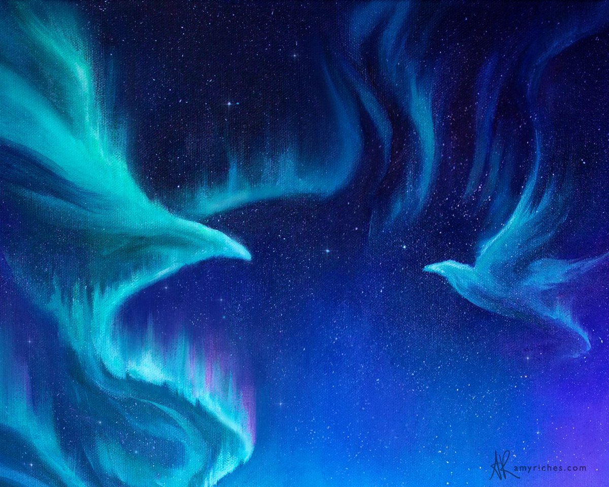 amyrichesart's tweet photo. Here's the second #oilpainting I did for a small series called 'Ancient Powers' exhibited in Iceland with @astaillustrator. This #painting is based on one of the viking seers, a völva, sitting through the night to gain wisdom and sight.
#illustration #icelandicfolktales #Iceland https://t.co/ksZ1XdXR9f