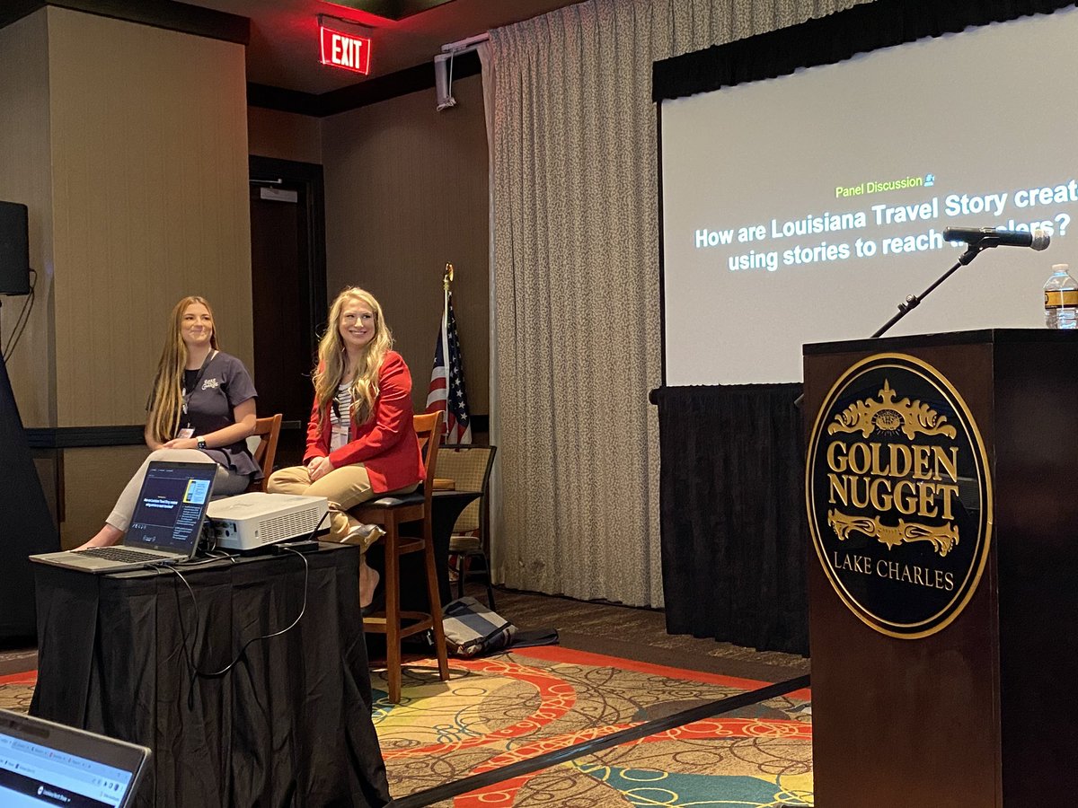 ericakays's tweet photo. Thank you to @meetmiles and @CrowdRiff for having me &amp; @kat_dunc speak at #LASummit22 on managing social media in our destinations. 

#LANorthshore @LANorthshore  @latravelassoc @LakeCharlesCVB https://t.co/cAyLL0icmF