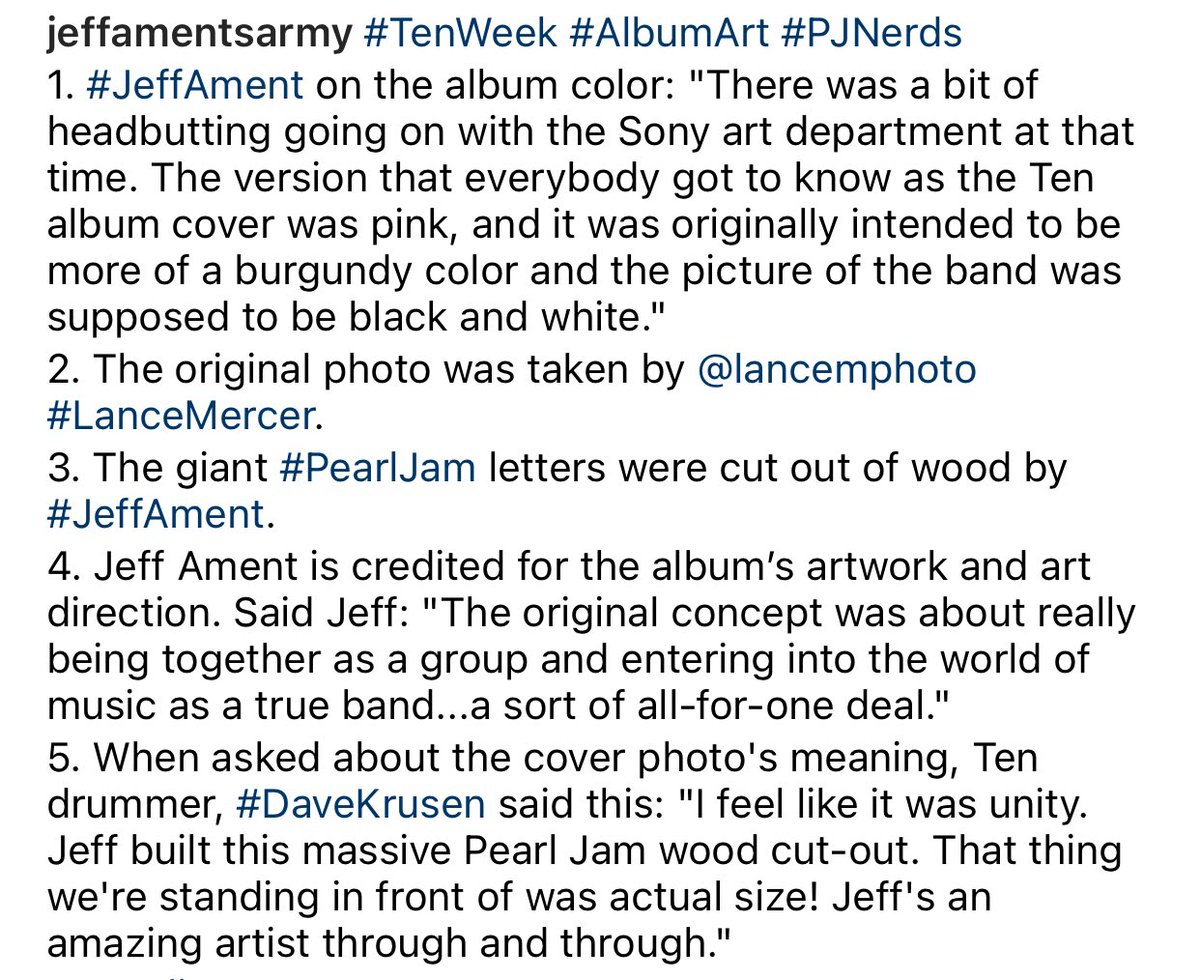 JeffAmentsArmy's tweet photo. #TenWeek #AlbumArt #PJNerds
Details from #JeffAment and #DaveKrusen are in the photo, including the iconic photo, the big letters, and the conflict over the album’s color.
@PearlJam
#pearljam https://t.co/ovxpqNCB0A