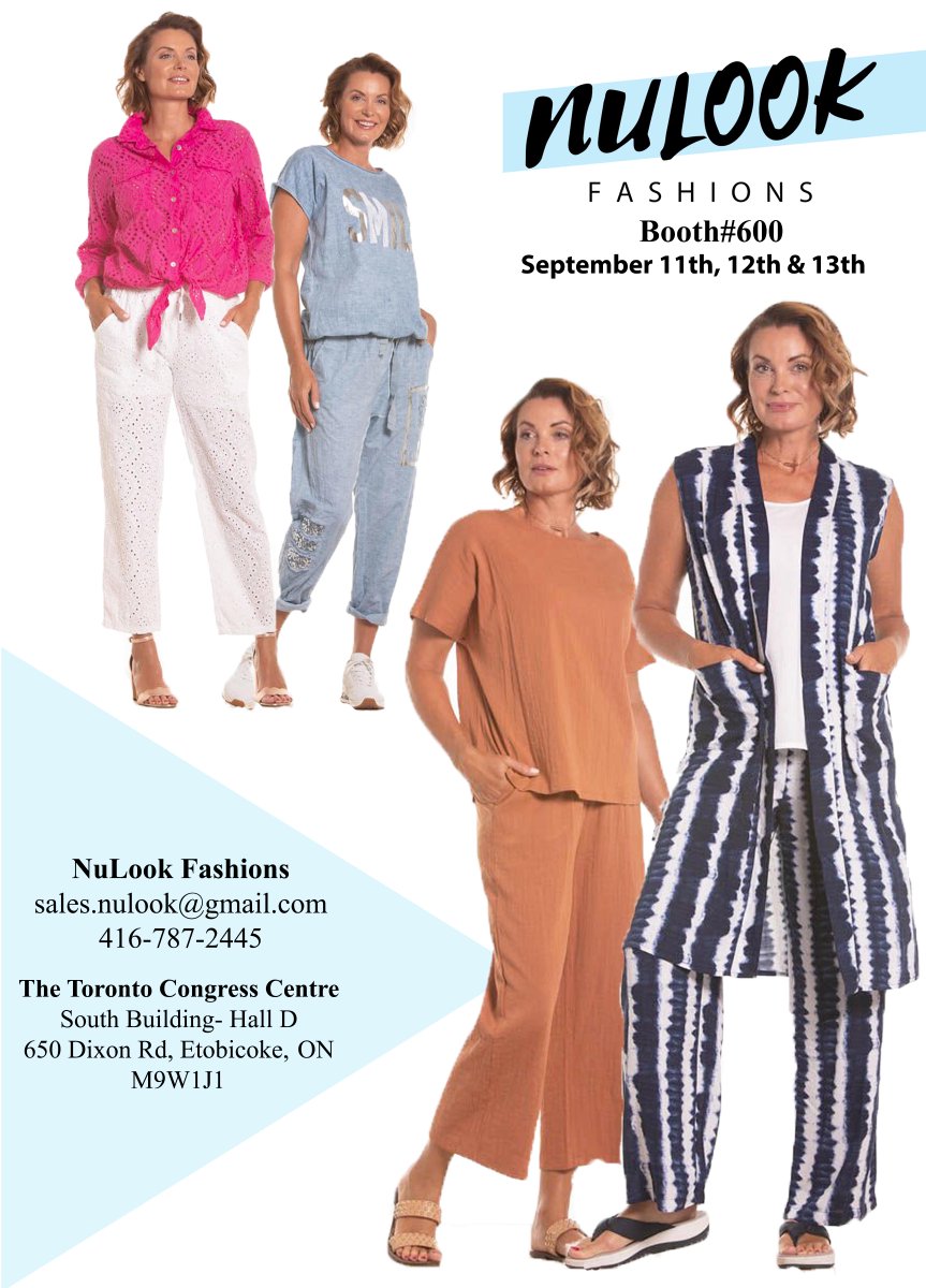 NuLookFashions's tweet photo. Visit  our booth at the THREDZ SHOW for tons of exciting collection.😍🔈  

#Nulookfashions#ThethredzshowToronto https://t.co/pe5BCfu5z9