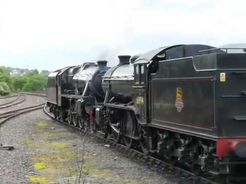 tourscotland's tweet photo. As requested tonight, Tour #Scotland virtual travel video Blog of two #West #Highland #Railway Line steam locomotives in the railway yard on visit and trip to #Fort #William, a popular town and visitor destination in the western #Scottish #Highlands https://t.co/mlt9j00s3p https://t.co/1zjlZ7eR9i