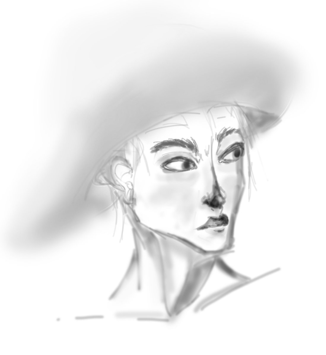 sunesookhan's tweet photo. idk how to draw hair so she getting a sailers hat apparently, or at least that's what the shape implies. https://t.co/loHswlAWSc