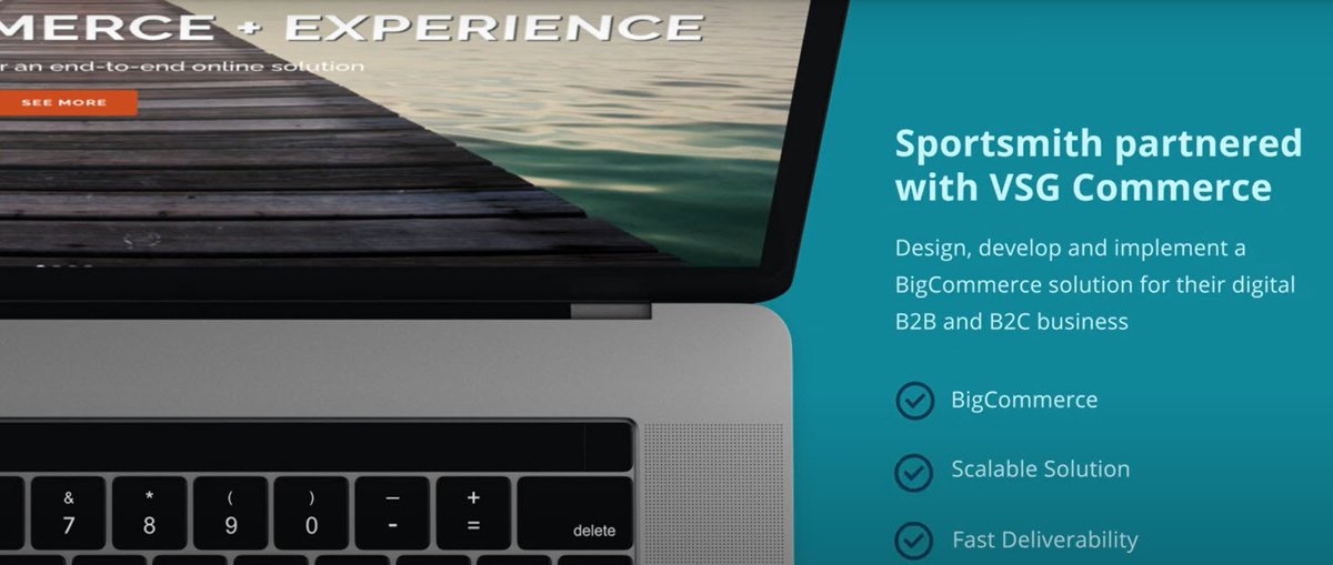 VSGCommerce's tweet photo. @Sportsmith engaged long-time partner, @VSGCommerce, to help select a new platform for their next-generation commerce site as their #OracleCommerce contract reached expiration. Watch this video, https://t.co/CEfnxCtgVm, to see the results of their #BigCommerce implementation. https://t.co/6HWgmBfkQi