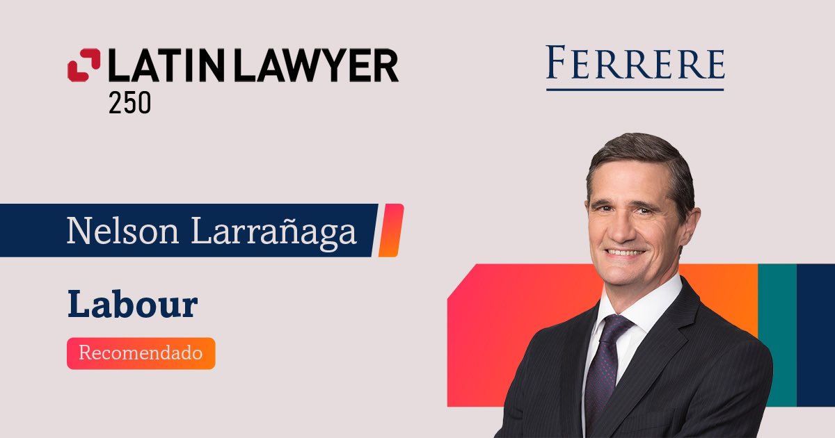 LarranagaNelson's tweet photo. Con mucha satisfacción les comento que Latín Lawyer 250 publicó su reciente guía y me distinguió como uno de los expertos recomendados en relaciones laborales y empleo en Uruguay.
#latinlawyer #guia #recomendacion #experto #relacioneslaborales #ferrere #nelsonlarrañaga https://t.co/174uqyHRLs