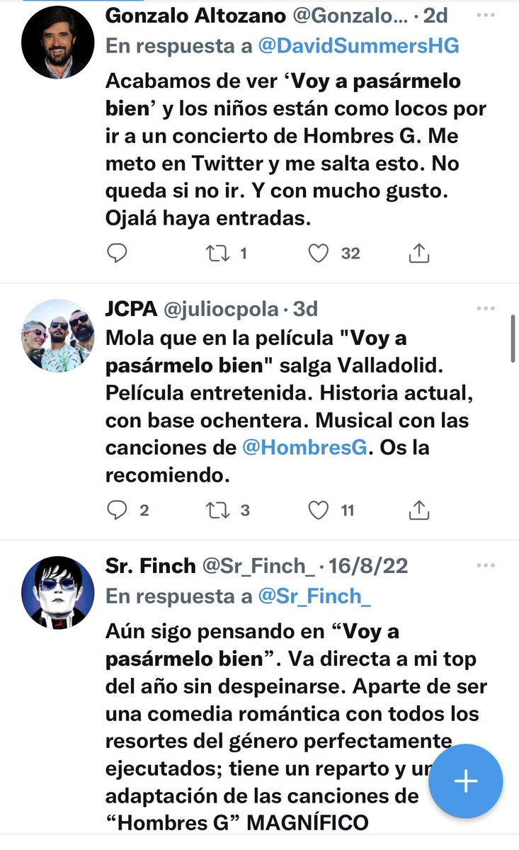 JMGaAn's tweet photo. Hemos ido a ver en familia #voyapasármelobien y salimos encantados.
Me encuentro solo buenas palabras por aquí y no me extraña.
No esperaba que sonara #DosImanes , que son palabras mayores @HombresG .
Felicidades @serranodavid75 , qué buen trabajo. https://t.co/Ym9uyh7H8r