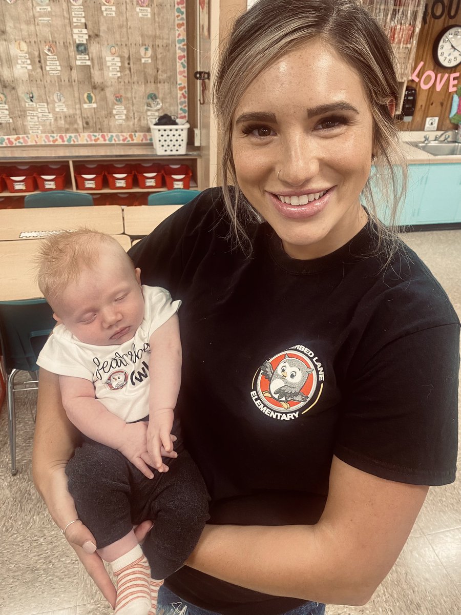 Baby Owen helped his mama get her room ready for the 2022-2023 school year!!