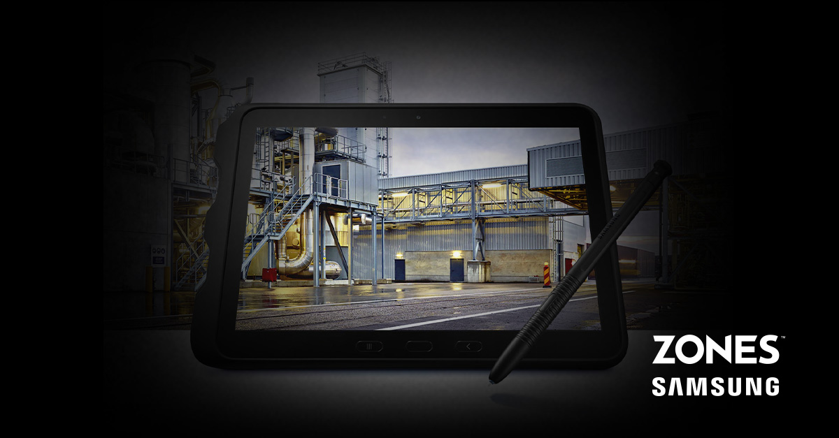 Zones's tweet image. Work doesn’t stop. Neither will you. With its full military-grade design, the rugged Samsung Galaxy Tab Active3 tablet allows your team to tackle nearly any job in any place in any condition. hubs.li/Q01h-sx00

#SamsungGalaxy #TabActive3 #RuggedTablet #SolutionsByZones