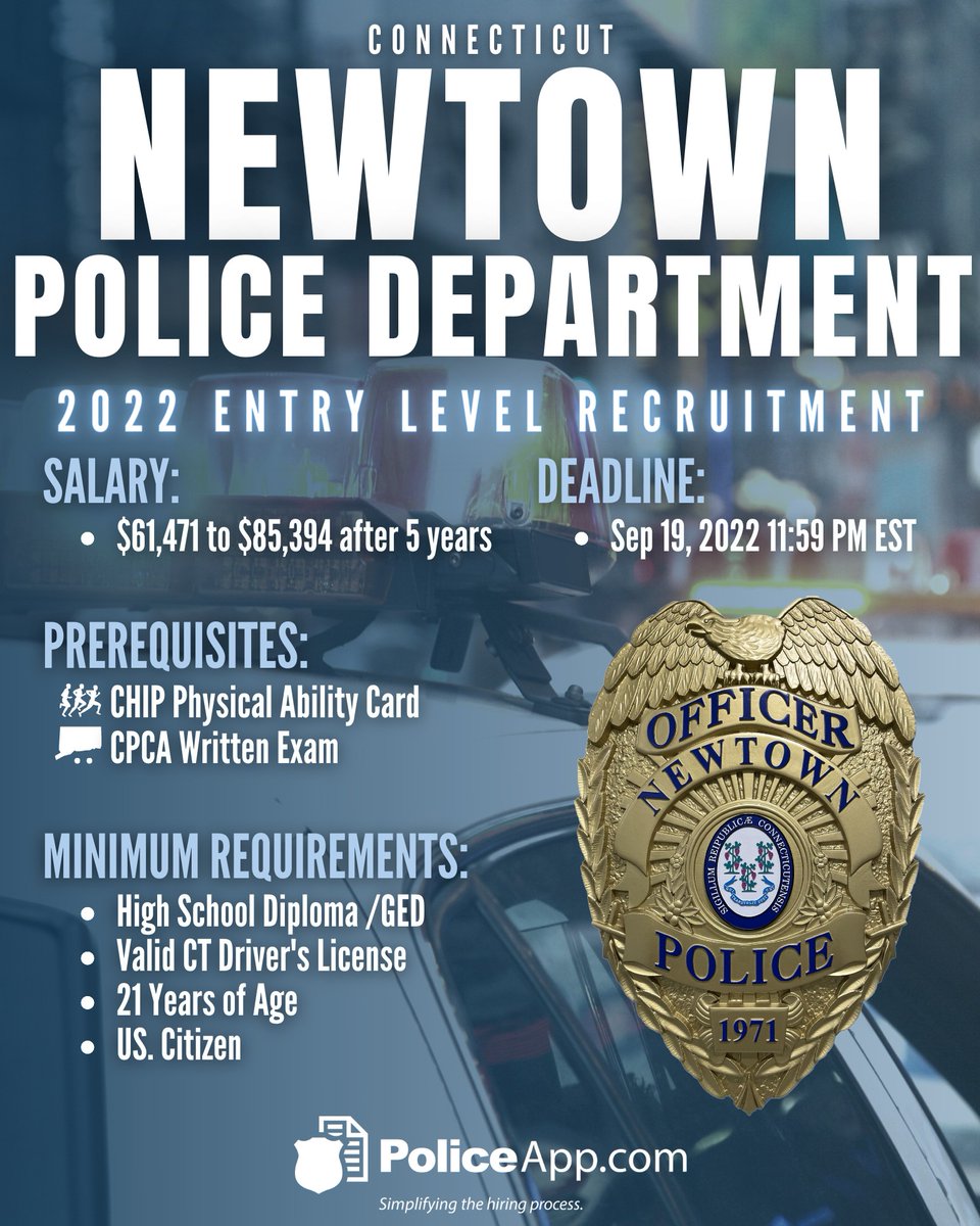 on Twitter "Newtown Police Department, CT Job Title