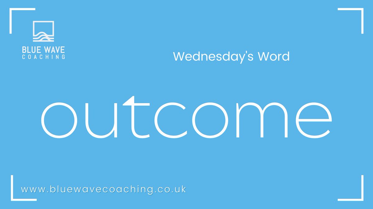 What outcome would you like? 
How are you influencing the outcome? 
What needs to happen in order to get the desired outcome?
Outcomes are inevitable, influencing them is a game changer.