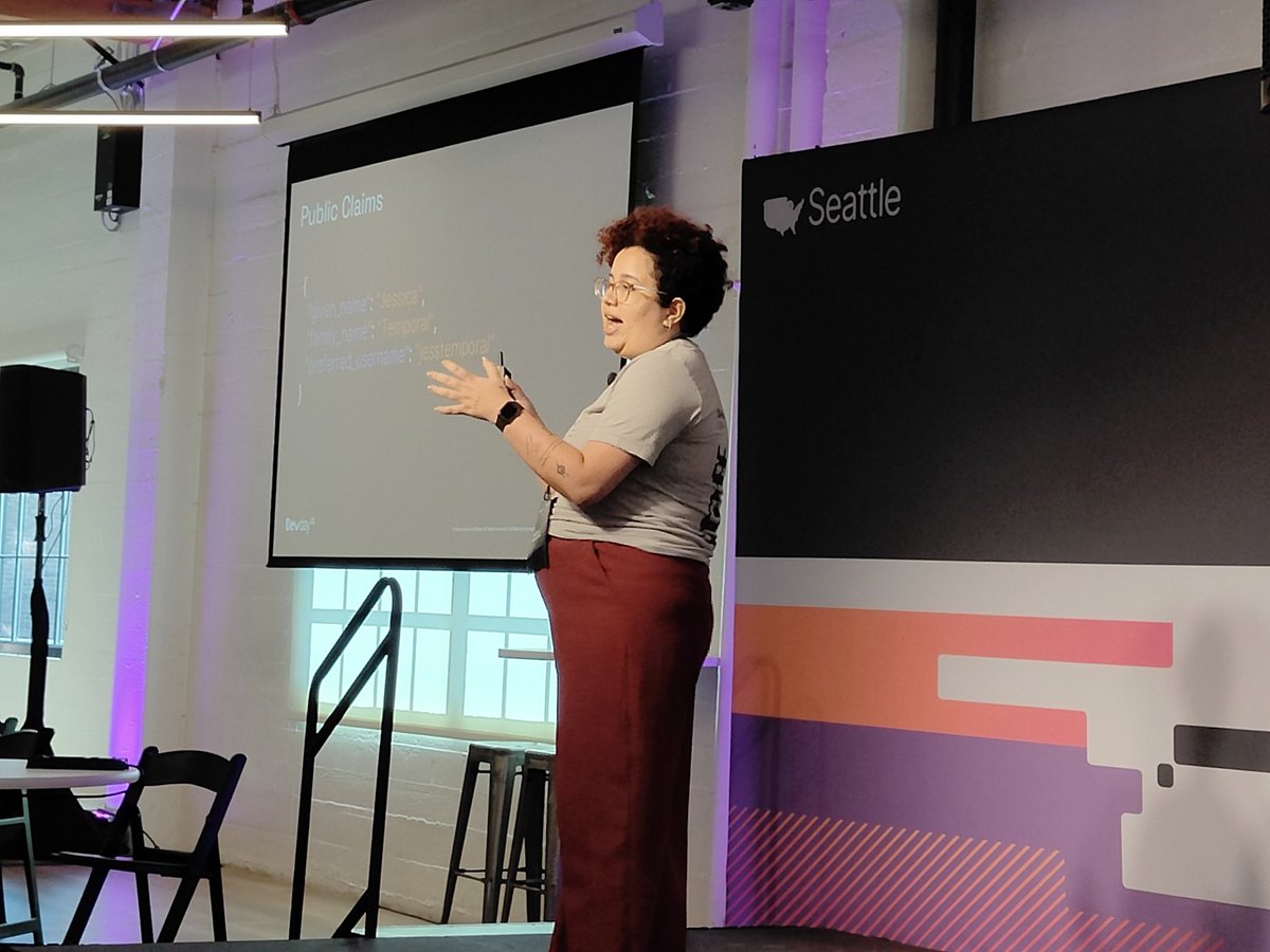 augvcor's tweet photo. @jesstemporal Whats'herName Temporal (as @coreylweathers introduced her) does an excellent deep-dive into #JWT
For further reading https://t.co/cKbeGX7oe4
#DevDaysSeattle https://t.co/WQL0p3UcpX