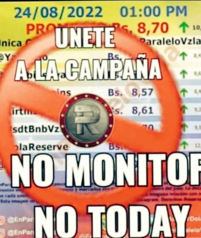 Esto no me perjudica a mi nada más, nos perjudica a todos
Comprador comerciante y todos en general
#NoMasDolarMonitor
#NoMasDolarToday