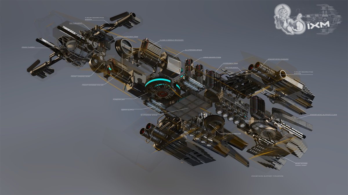 polymatronic's tweet photo. dug out these two renders we made for Star Citizens The Next Great Starship competition,... OVER 8 YEARS AGO... well, time flies.

#StarCitizen #scifiart https://t.co/gdcmZQb0s7