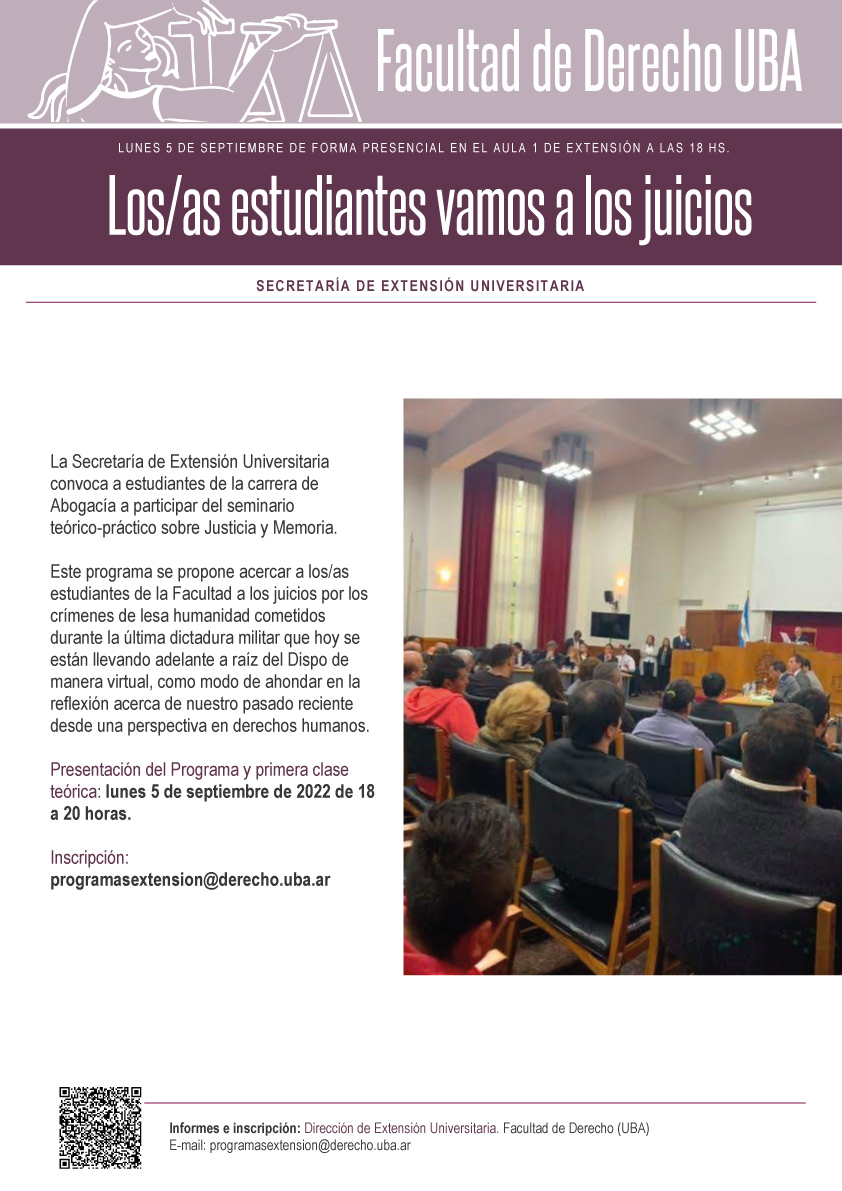 Extension Universitaria Derecho UBA tweet media