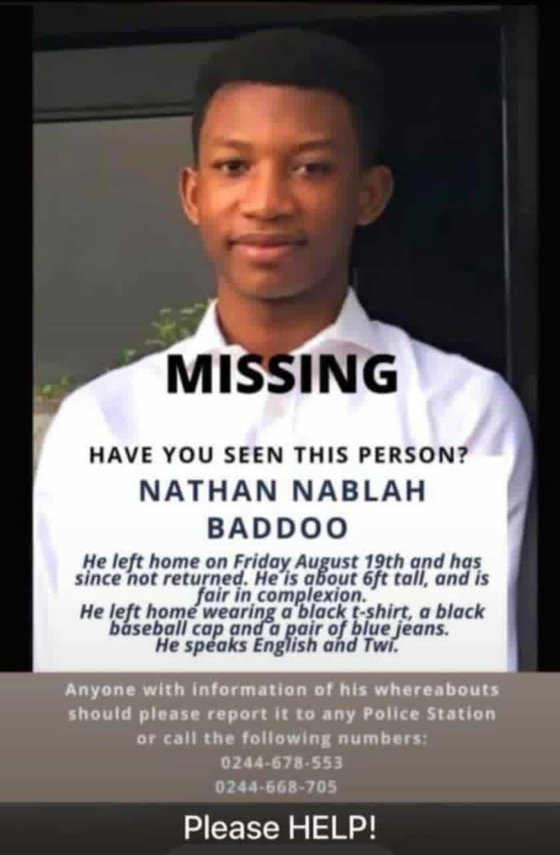 Dereal_ZAMI's tweet photo. Help find Nathan. Retweet as your support to finding him. https://t.co/E81DHHq7Jl