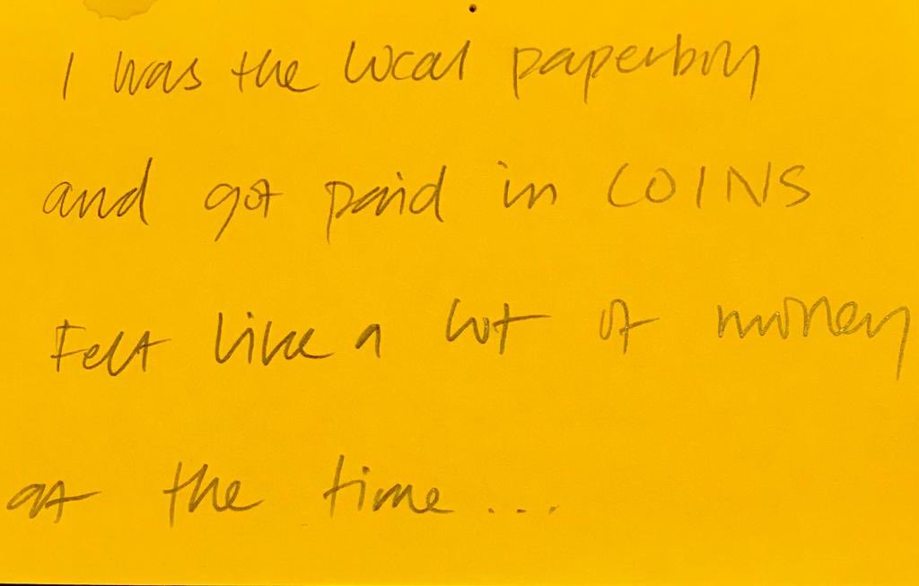 BabitaTV's tweet photo. When I was asked to curate an exhibition on #CornerShops for @MigrationUK I hoped people would relate to it. These notes mean so much ❤️#TakingCareOfBusiness https://t.co/tjOtBE53Xy