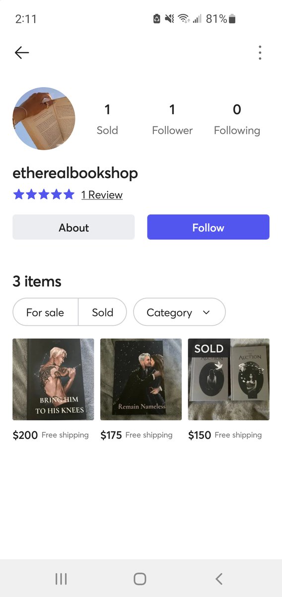 Another Mercari seller ILLEGALLY selling bound fanfic at ridiculous markup. Reported.