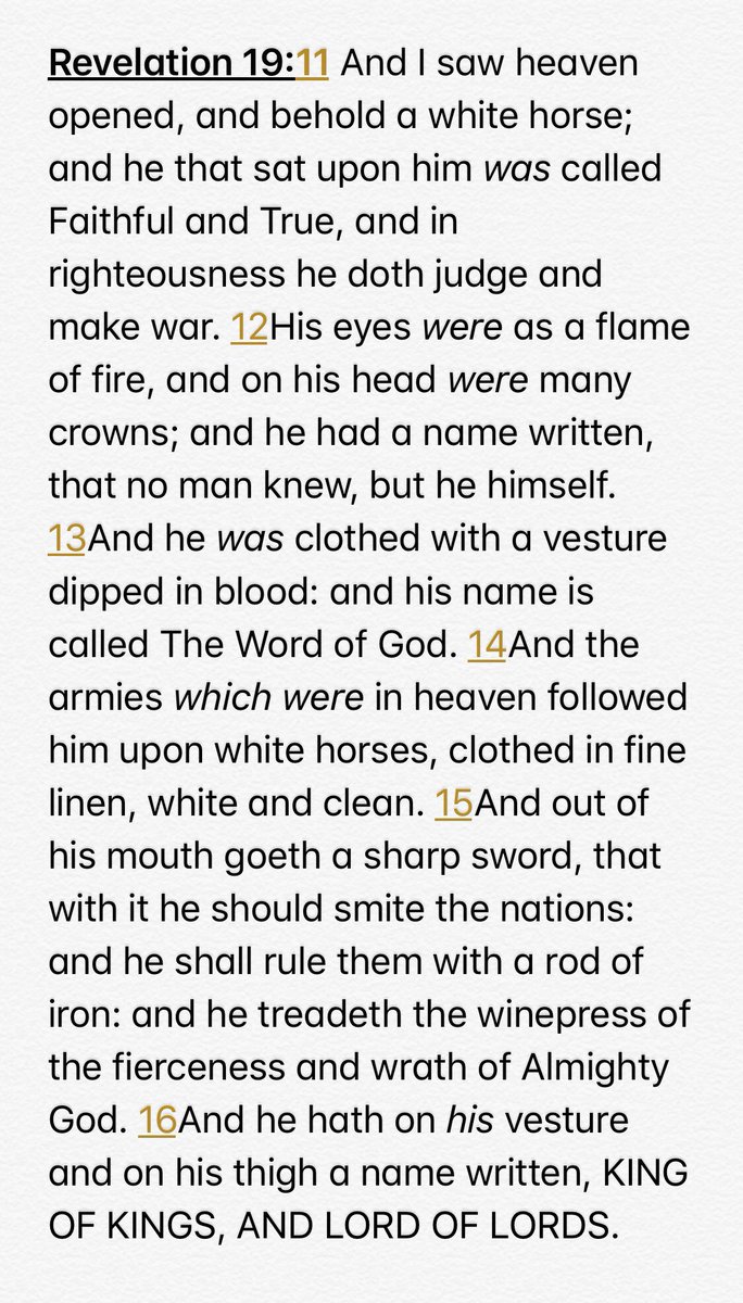 RealHRH_Richard's tweet photo. #Revelation19:11-16 explains my attributes; Richard to #RuleHard (Can one rule harder than as like a Rod of Iron) Blaine #Flaming (#Endtime #War) &amp; Bradley #BroadMeddow for the #World before me. I am the Word of #God His messenger #Gabriel incarnate as the 2nd #Christ &amp; marked 8ن https://t.co/lGogK8pwdu
