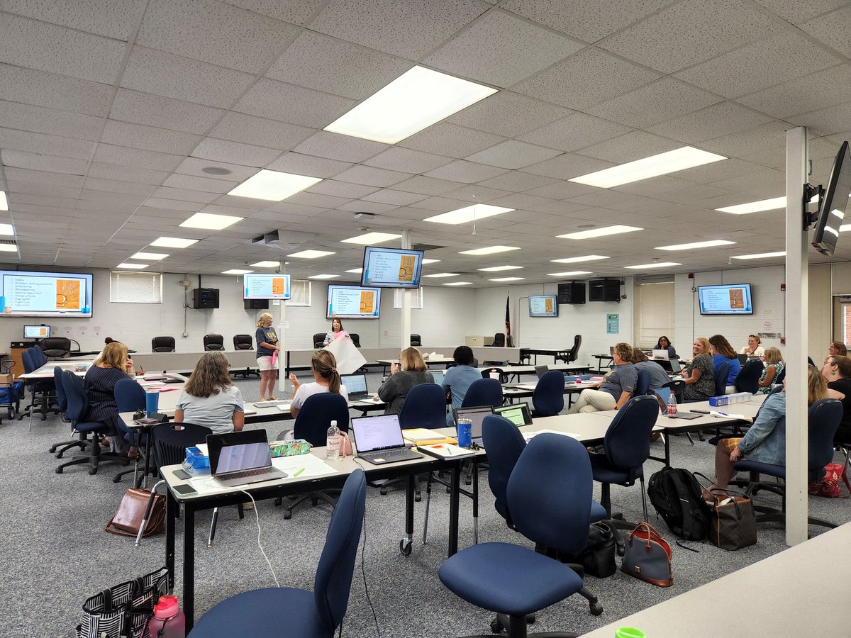 Always a fun time learning with <a href="/emily_myers_1/">Emily Myers</a> &amp; <a href="/jennsmith2004/">Jennifer Smith</a> leading K-12 ELA &amp; Math Coaches through PD strategies. <a href="/BeaufortCoSchNC/">Beaufort County Schools</a>