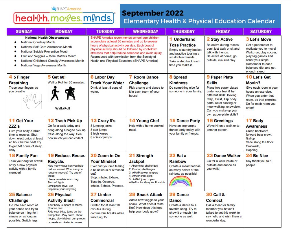 SHAPEAmerica's tweet image. Our September Health &amp;amp; Physical Education Calendars are live and free😃

👇👇👇
shapeamerica.org/publications/r…