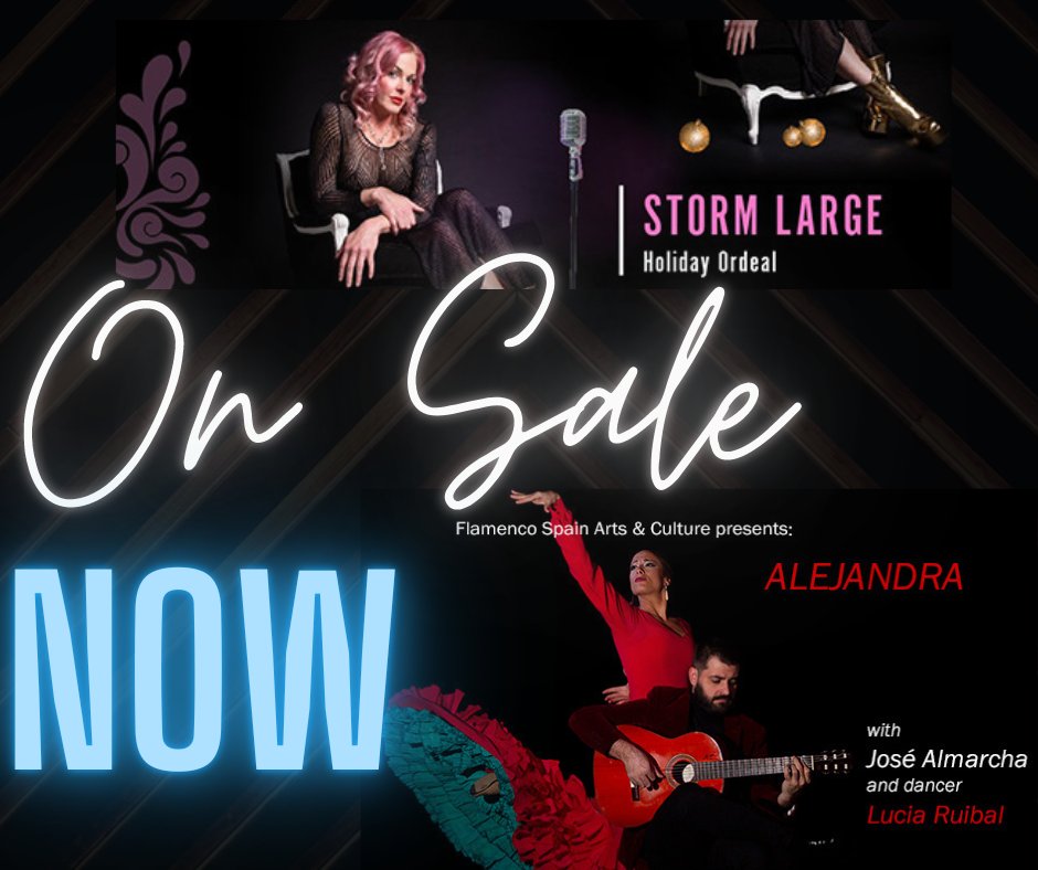 WachholzCenter's tweet photo. Flamenco Spain Arts &amp; Culture: ALEJANDRA
Tuesday, November 22, 2022 at 7:30 PM

Storm Large: Holiday Ordeal 
Tuesday, November 29, 2022 at 7:30 PM

Taking place at the Wachholz College Center in Kalispell, MT
Purchase tickets at https://t.co/xZhw2B9Kx0 https://t.co/5iGhCXNMGo
