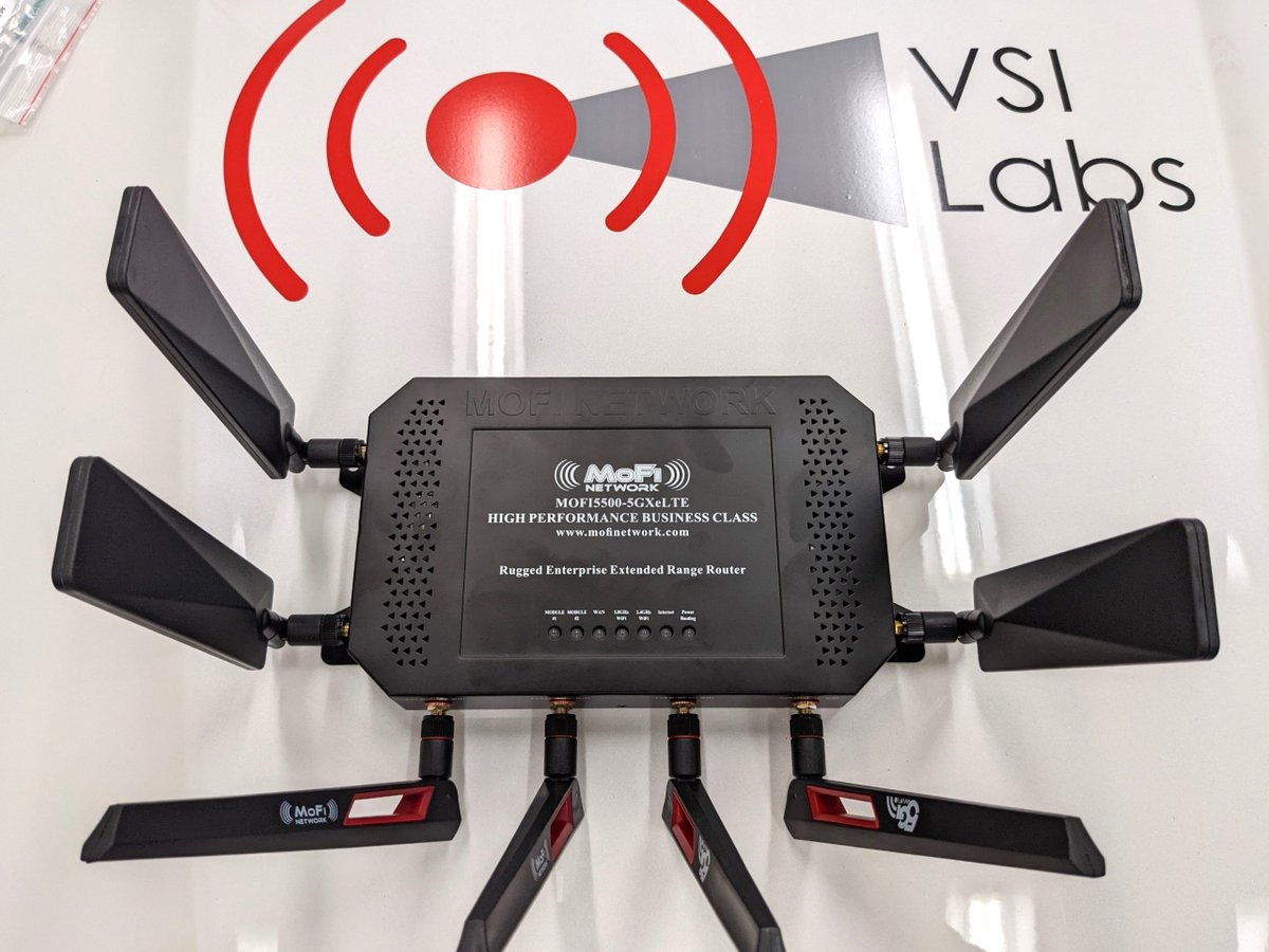 VSI_Labs's tweet photo. VSI is upgrading its car connectivity today with this new 5G modem. Connected services are vital to automated vehicle systems - VSI uses connectivity for remote monitoring, GNSS corrections, and geocoded map data.
#vsilabs #adas #automateddriving #connectivity #5g #GNSS #mapping https://t.co/4ko33hLQLH