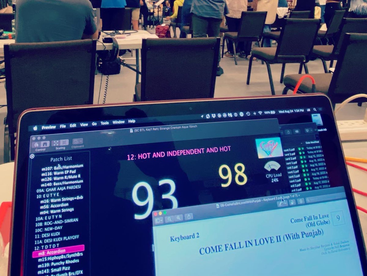 noblyrotten1's tweet photo. Come Fall In Love Sitzprobe!
インドのミュージカル「カムフォールインラヴ」のオケ合わせ!
#musical #comefallinlove #comefallinlovemusical #broadway #electronicmusicdesign #strangecranium #theoldglobe #sandiego #ミュージカル #インド #bollywood https://t.co/dWYhqn3GWH
