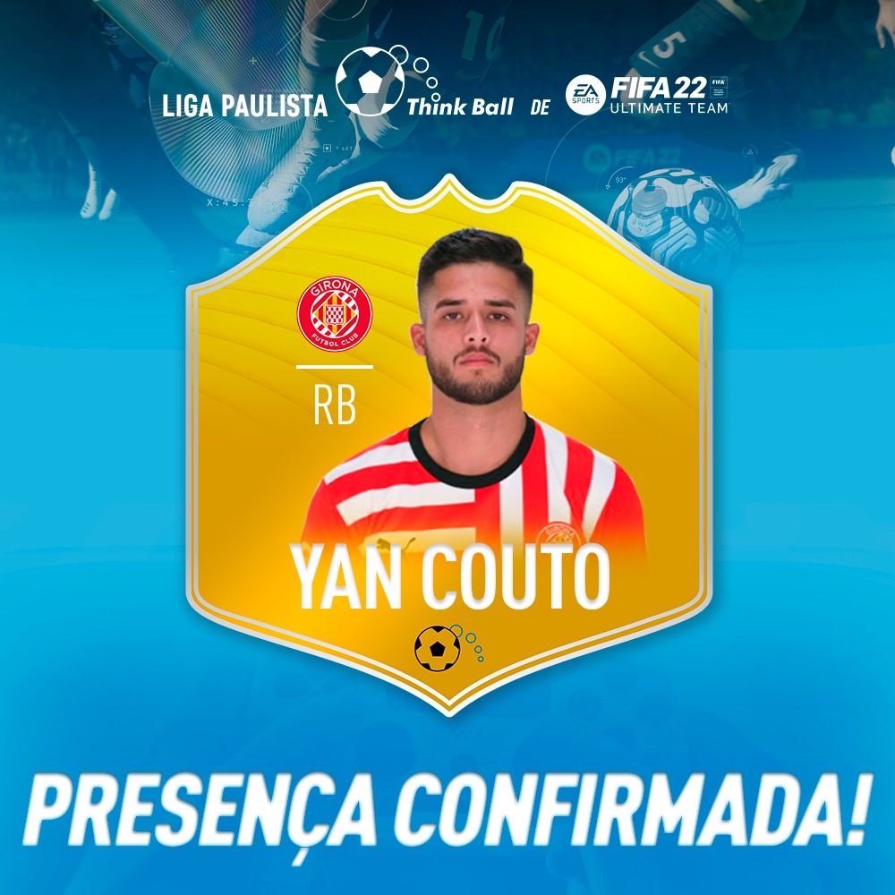 ethinkball's tweet photo. Se liga só quem vai participar! @yancoutoo2, craque do Girona e do Manchester City, é nome certo na Liga Paulista Think Ball de FIFA 22 Ultimate Team! ⚽️🎮🔥 Você vai ficar de fora? Se inscreva gratuitamente no https://t.co/lyT7ItpFrq
#eThinkBall #ThinkBall #eSports https://t.co/5qEXd1enfj