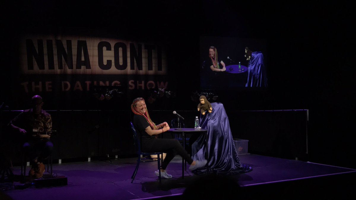 emmmadockrell's tweet photo. If anyone knows “Mad Donna” that was at the @edfringe seeing @ninaconti on Tuesday, please let her know I filmed her on stage since she wasn’t with anyone who could!! I want her to get the video! 🤣 https://t.co/Km5JBJT75N